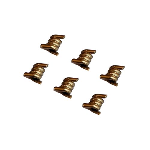 Pasacordon Charms Puas Dadoradas  X6