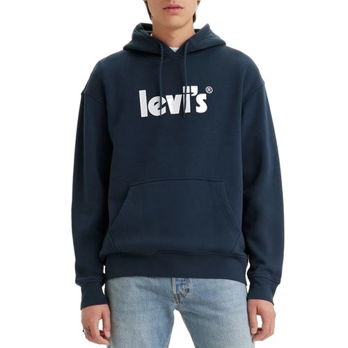 Buzo Canguro Levis T3 Relaxed Graphic Hoodie Poster Logo Hombre