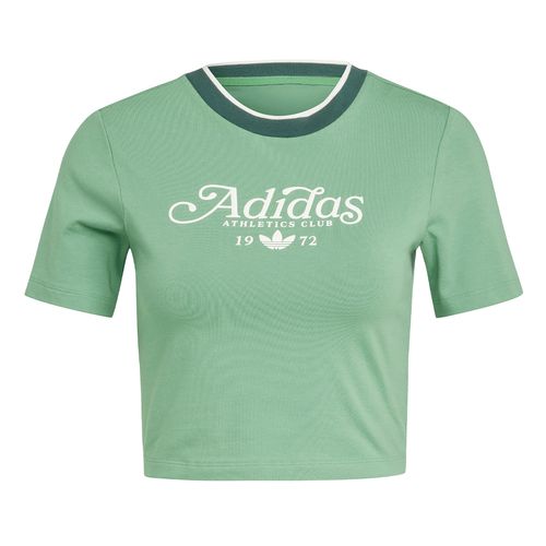 Remera Adidas Originals 3 Tiras Badge Slim Estampada Mujer