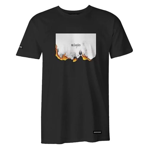 Remera Nube Negra Quemado Hombre