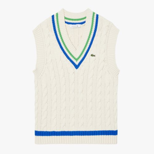 Chaleco Lacoste Tricot Escote En V Mujer
