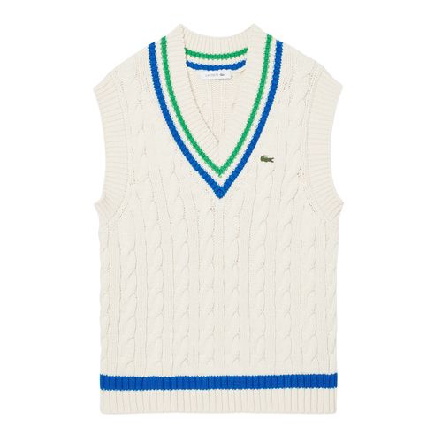 Chaleco Lacoste Tricot Escote En V Mujer
