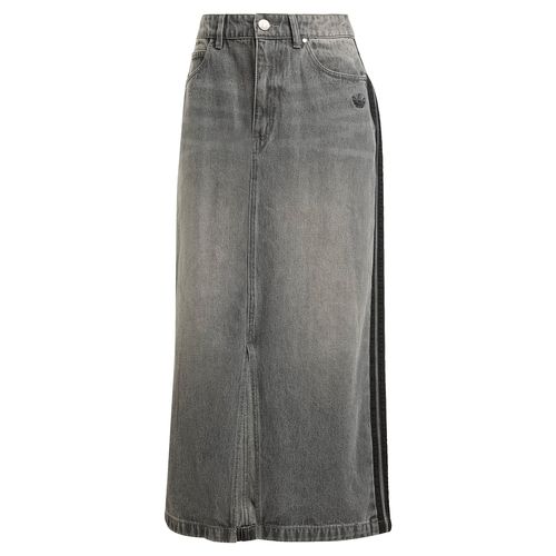 Pollera Adidas Originals Denim 3 Rayas Adicolor Mujer